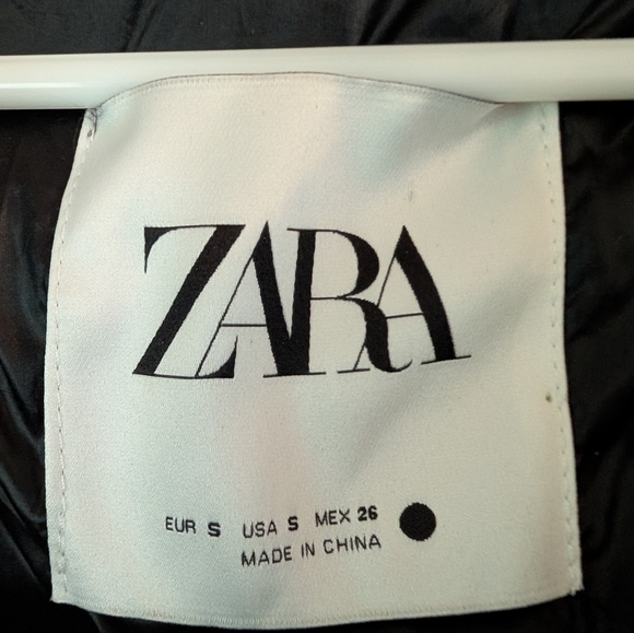 ZARA WATER REPELLENT LILAC LAVENDER PUFFER JACKET S - Picture 4 of 11